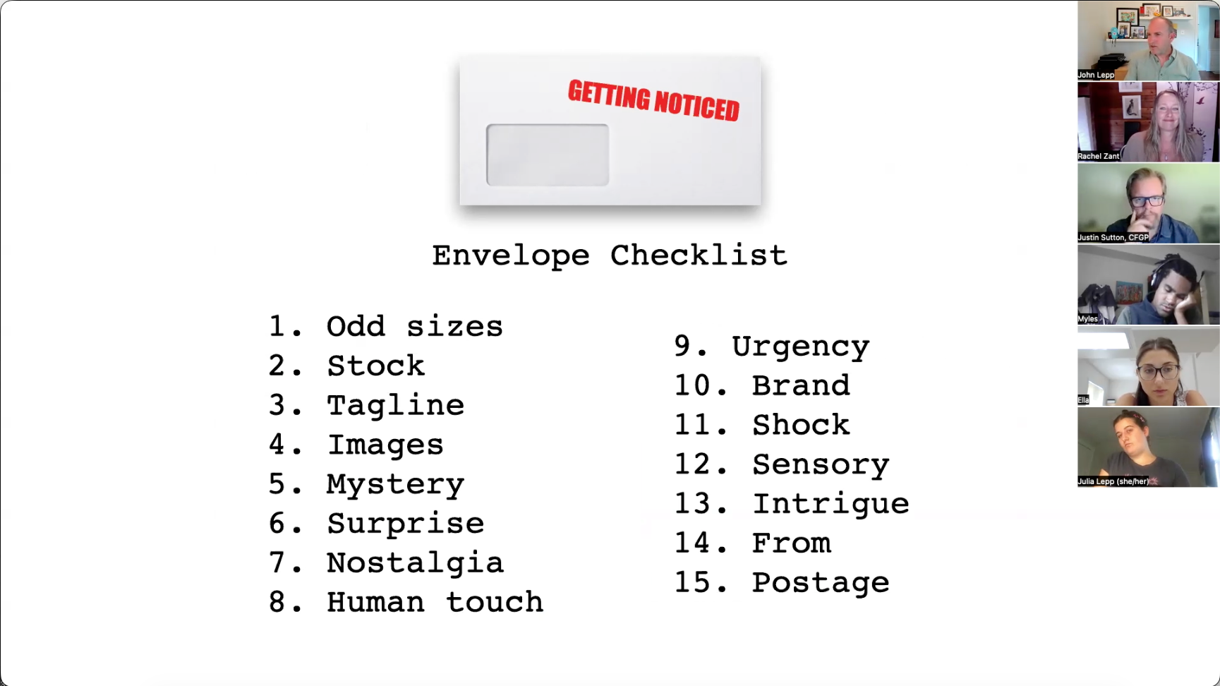 Direct Mail Clinic #2 - Let's fixate on envelopes