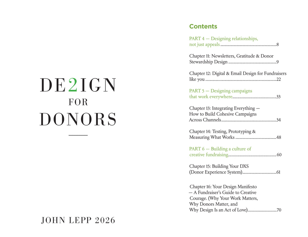 Fundraising Designs for Donors - Books 1 & 2