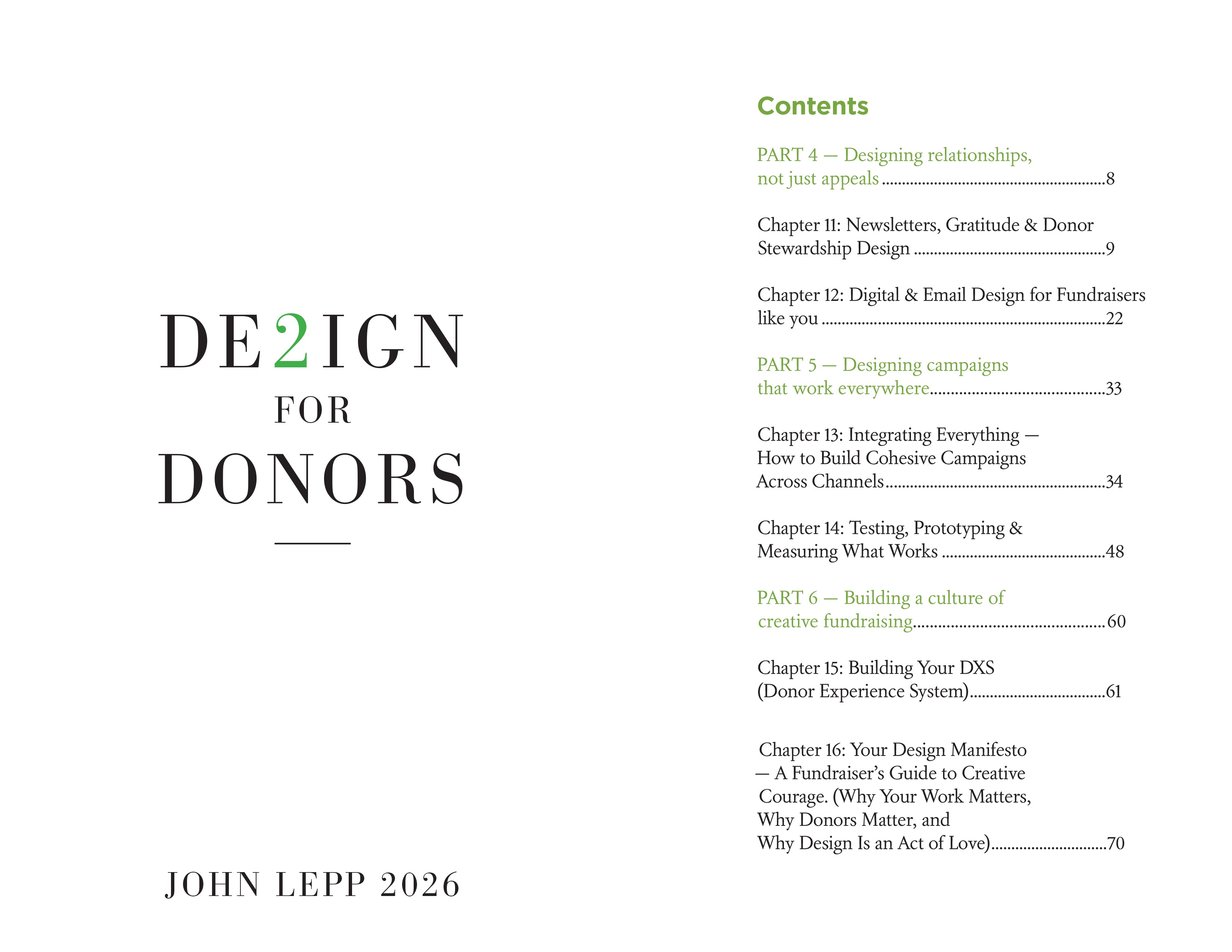 Fundraising Designs for Donors - Books 1 & 2
